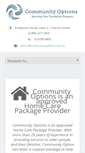 Mobile Screenshot of communityoptions.com.au